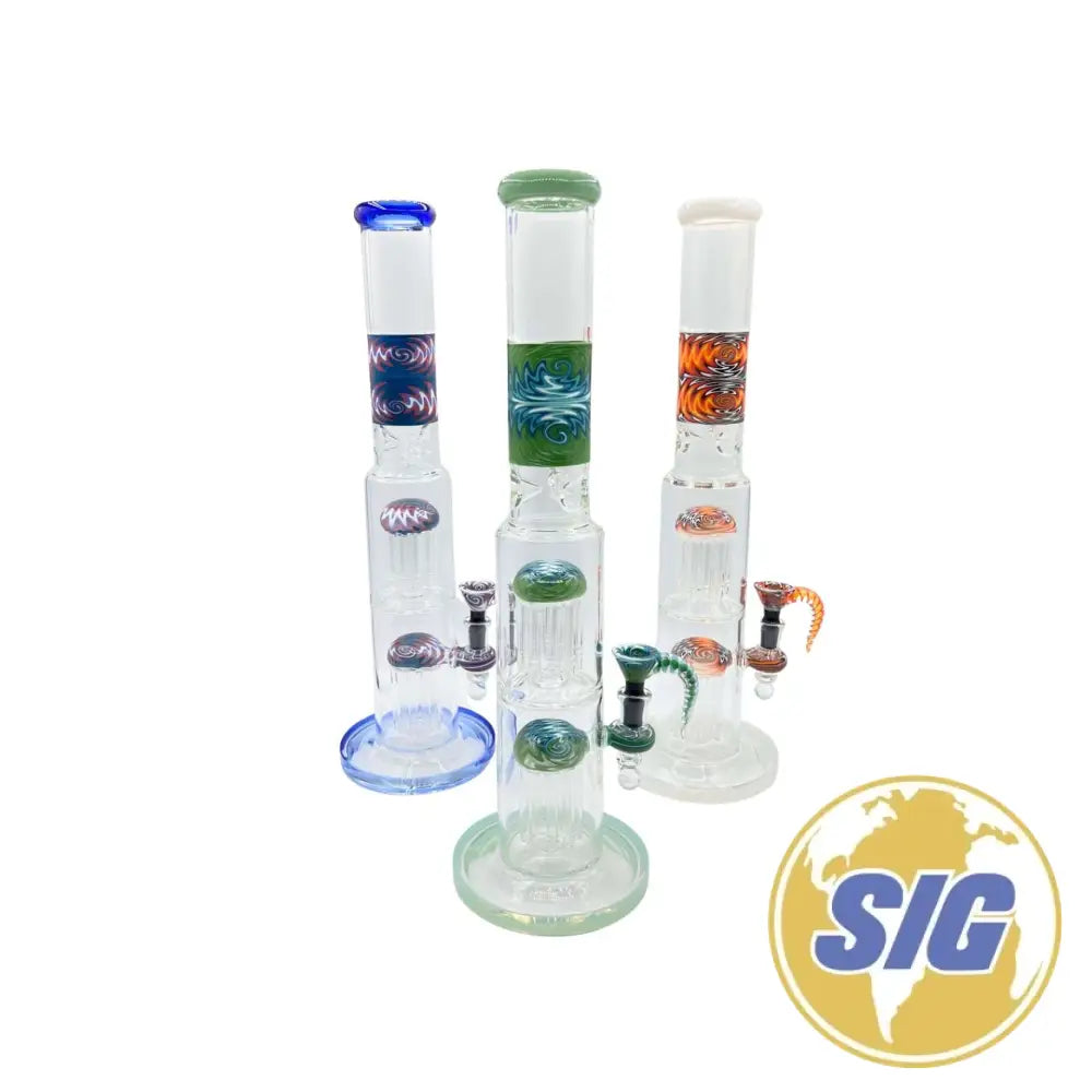 16" Wig Wag Showerhead Straight Pipe