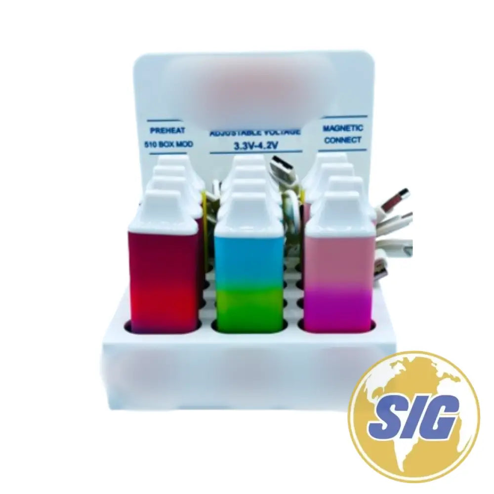 Magnetic Connect 510 Thread Battery Display 12cnt  | Mod Mini |